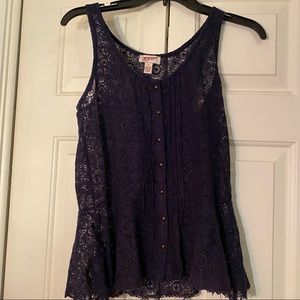 Medium Dark Blue Tank Top